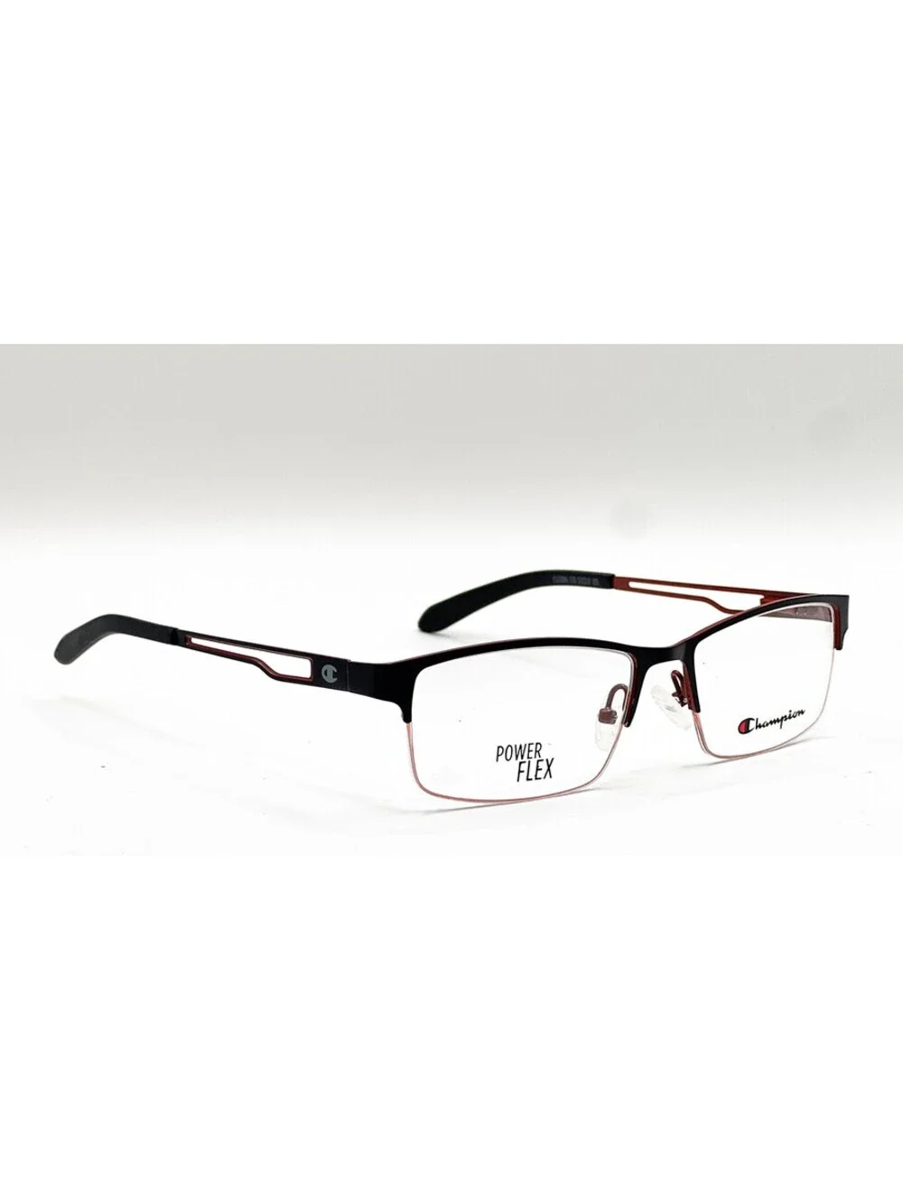 Champion CU2006 C01 Black Rectangle Authentic Eyeglass Frames 53-17-135